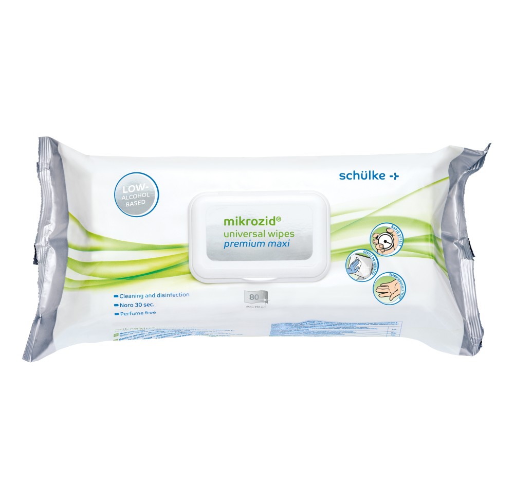 MIKROZID universal wipes premium maxi 80 pce