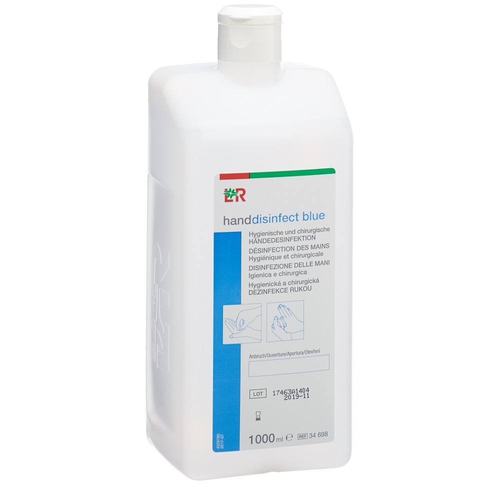 L+R handdisinfect blue fl 1000 ml L+R handdisinfect blue fl 1000 ml