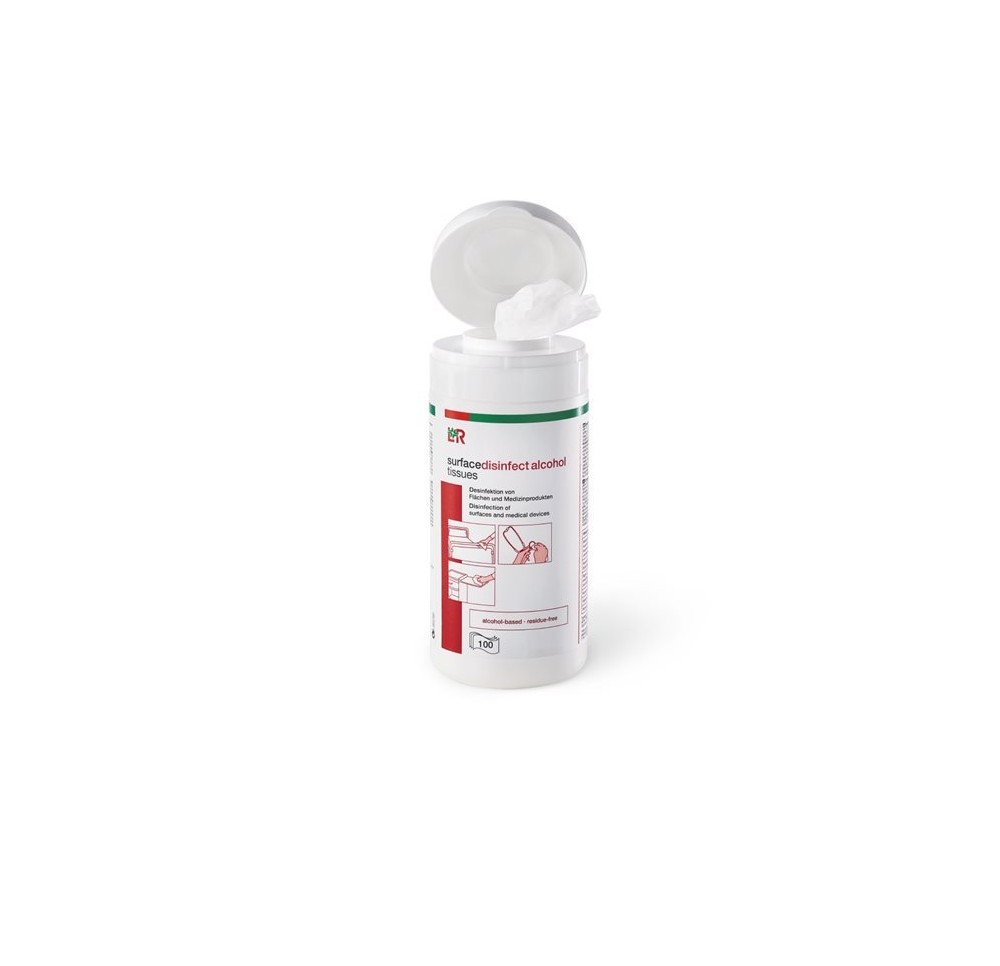 L+R surfacedisinfect alcohol tissues bte 100 pce L+R surfacedisinfect alcohol tissues bte 100 pce