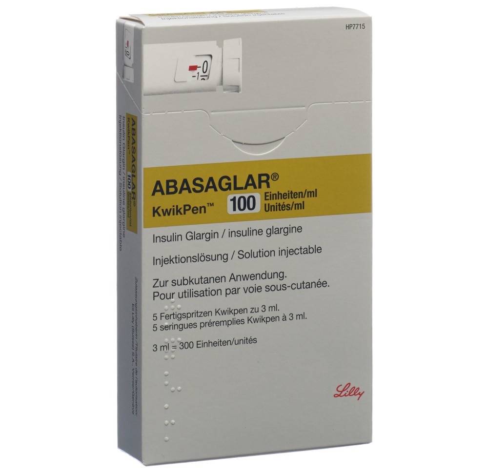 ABASAGLAR 100 U/ml Kwikpen (U80) 5 ser pré 3 ml ABASAGLAR 100 U/ml Kwikpen (U80) 5 ser pré 3 ml