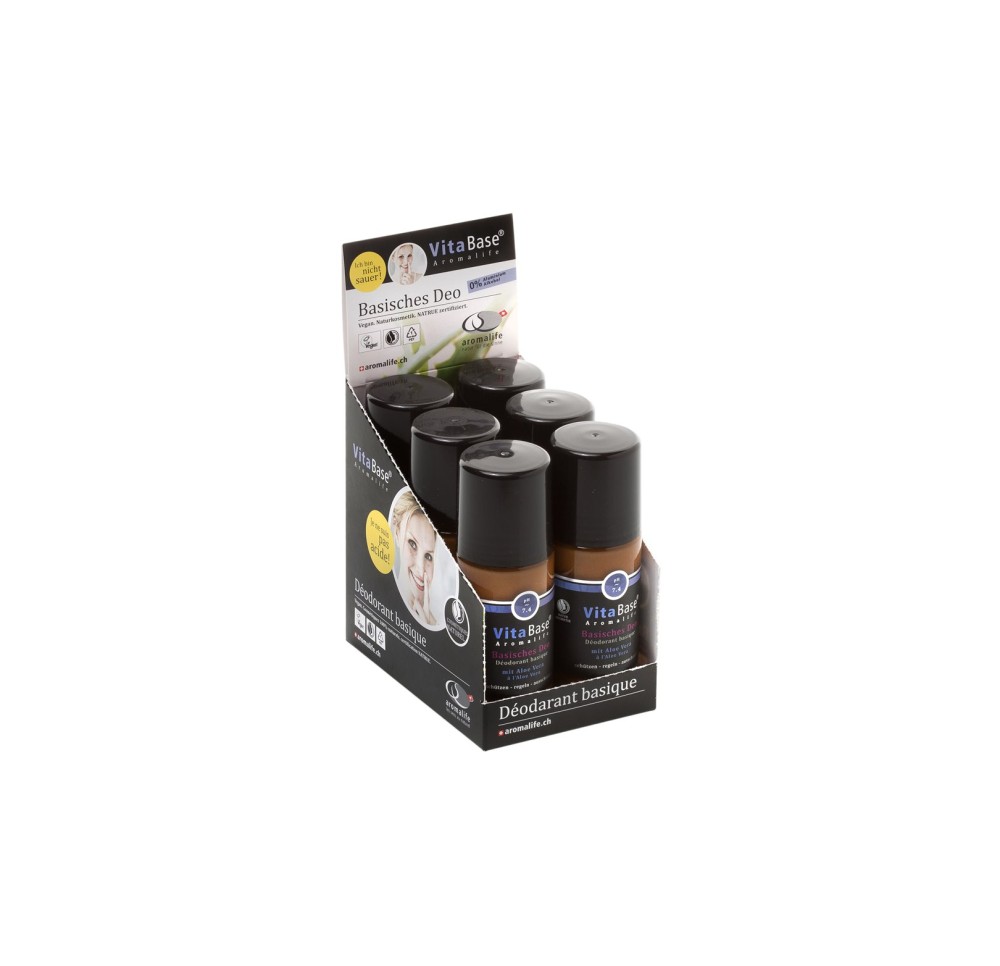 VITABASE Déodorant basique display roll-on 6pce