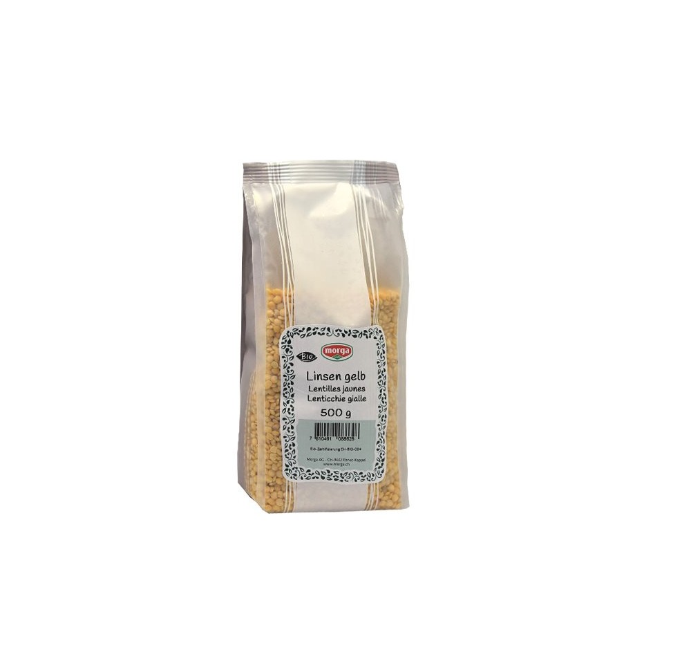 MORGA lentilles jaunes bio sach 500 g