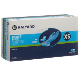 HALYARD Gants d'examen XS Nitril Bas bleu 200 pce