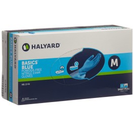 HALYARD Gants d'examen M Nitril Bas bleu 200 pce