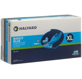 HALYARD Gants d'examen XL Nitril Bas bleu 170 pce