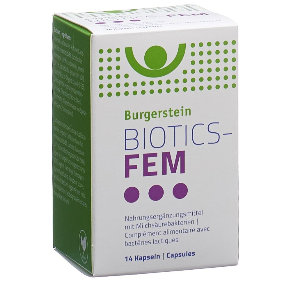 BURGERSTEIN Biotics-FEM caps 14 pce BURGERSTEIN Biotics-FEM caps 14 pce
