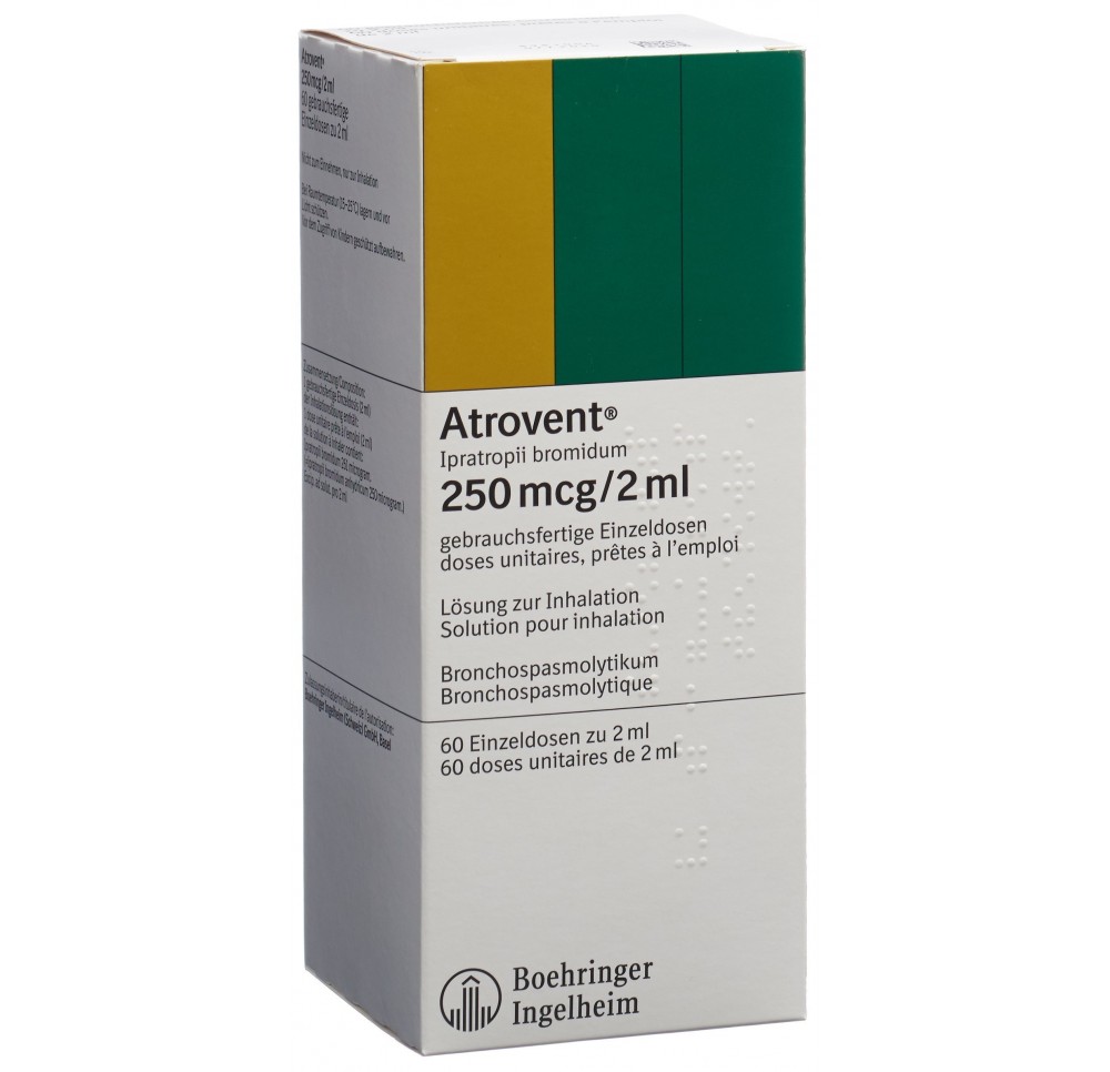 ATROVENT sol inhal 250 mcg/2ml 60 monodos 2 ml