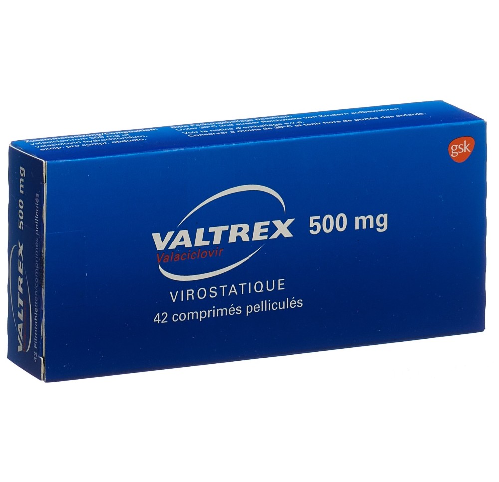 VALTREX cpr pell 500 mg 42 pce