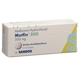 METFIN cpr pell 500 mg 50 pce