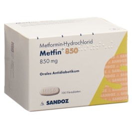 METFIN cpr pell 850 mg 100 pce