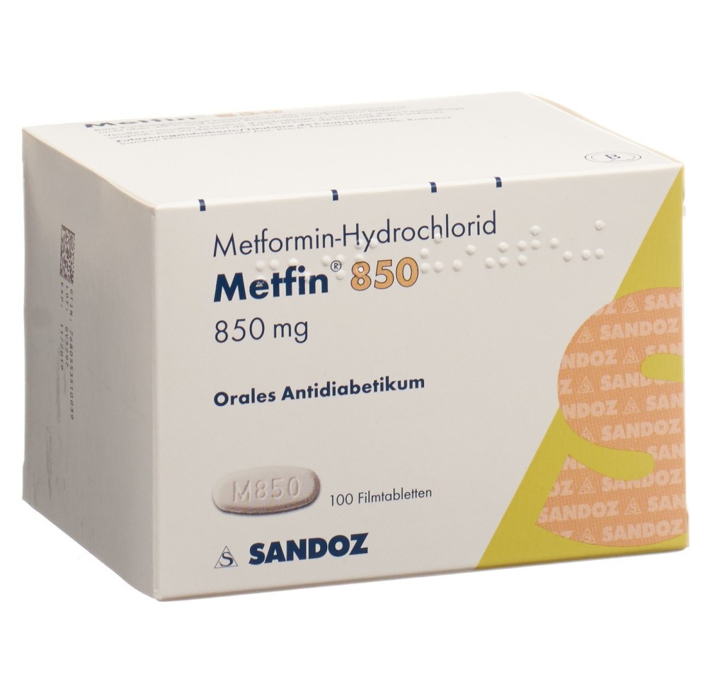 METFIN cpr pell 850 mg 100 pce METFIN cpr pell 850 mg 100 pce