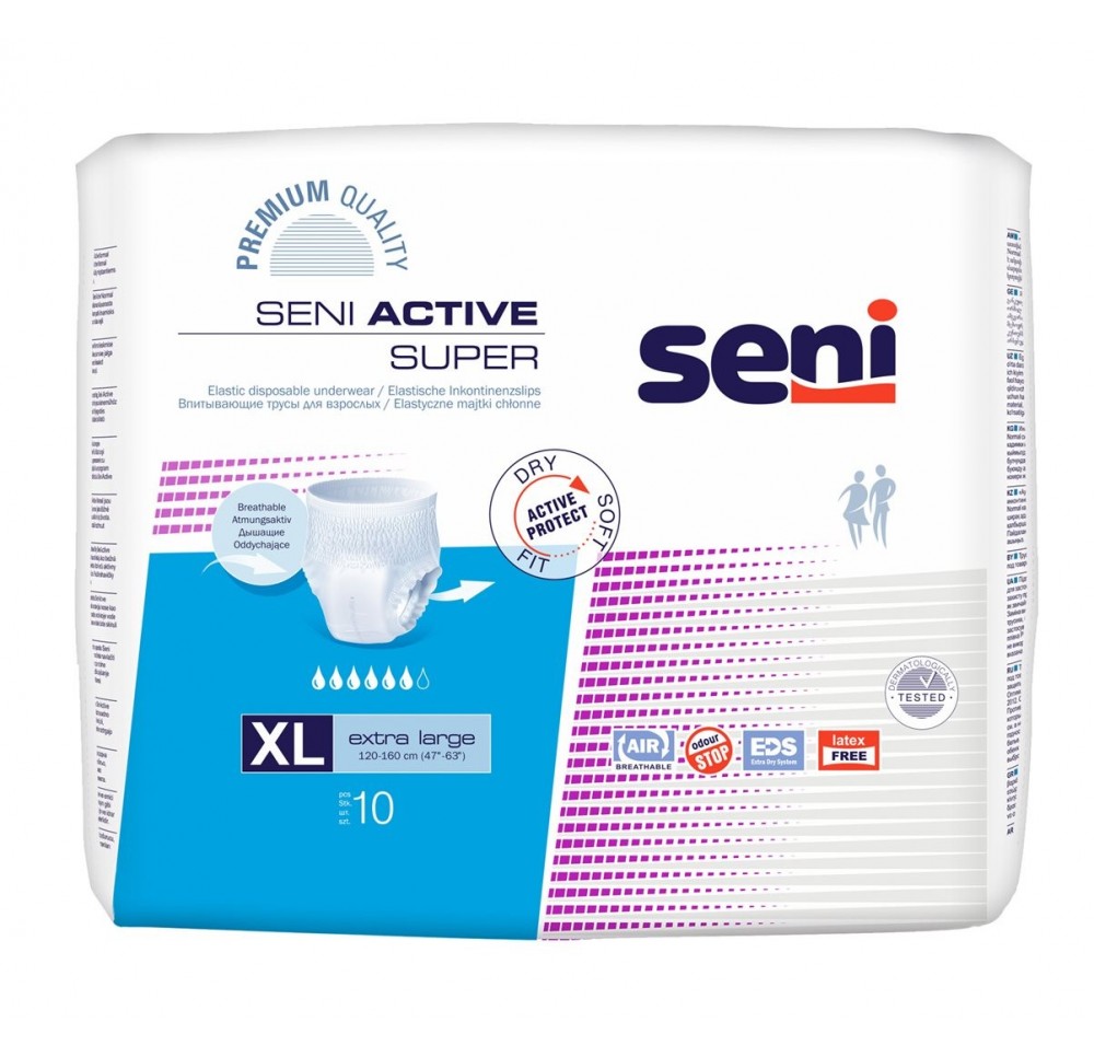 SENI Active Super Pants XL 10 pce