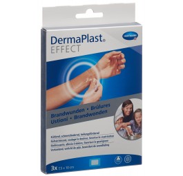 DERMAPLAST Effect pansement brûlure 75x100mm 3 pce