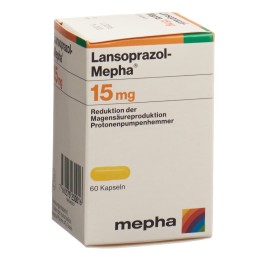 LANSOPRAZOL Mepha caps 15 mg bte 60 pce