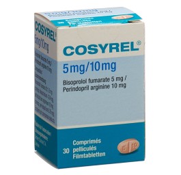 COSYREL cpr pell Biso 5mg/Pérind 10mg bte 30 pce