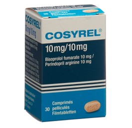 COSYREL cpr pell Biso 10mg/Pérind 10mg bte 30 pce