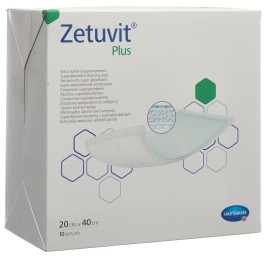 ZETUVIT Plus compresse absorbante 20x40cm 10 pce