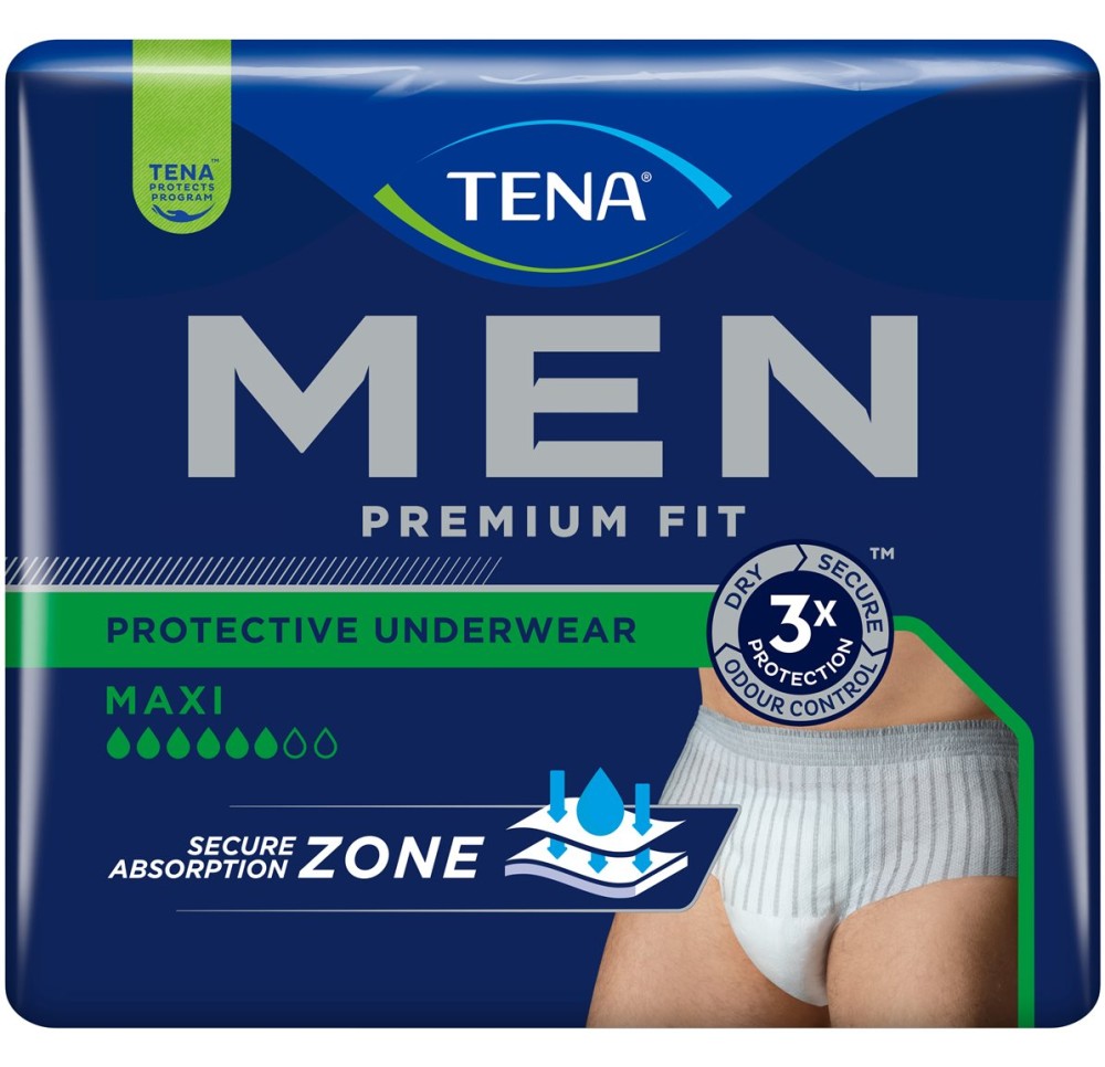 TENA Men Premium Fit Underwear Level 4 L/XL 10 pce TENA Men Premium Fit Underwear Level 4 L/XL 10 pce