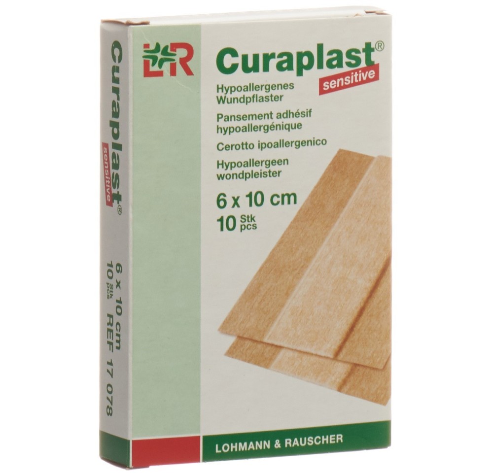 CURAPLAST pans adhésif 6cmx10cm chair 10 pce CURAPLAST pans adhésif 6cmx10cm chair 10 pce