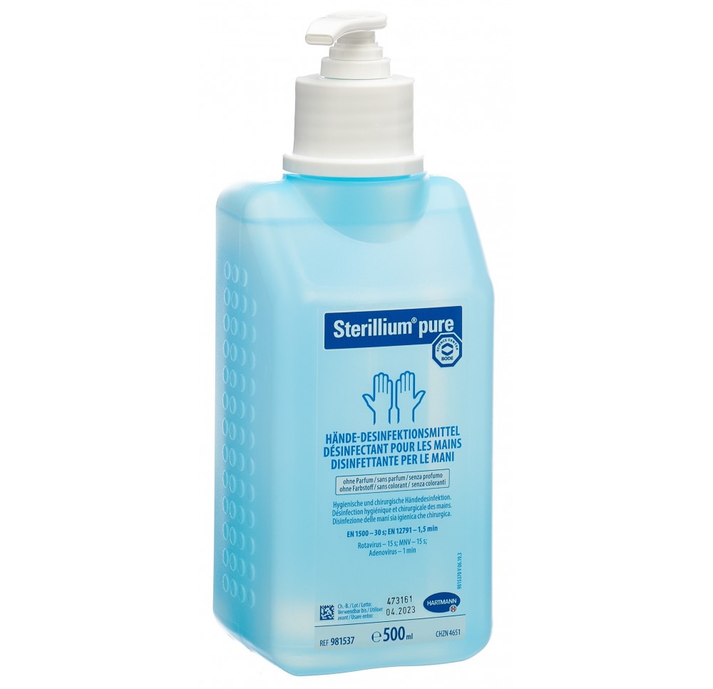 STERILLIUM pure avec pompe 500 ml