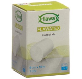 FLAWA FLAWATEX bande de gaze 6cmx10m inélastique