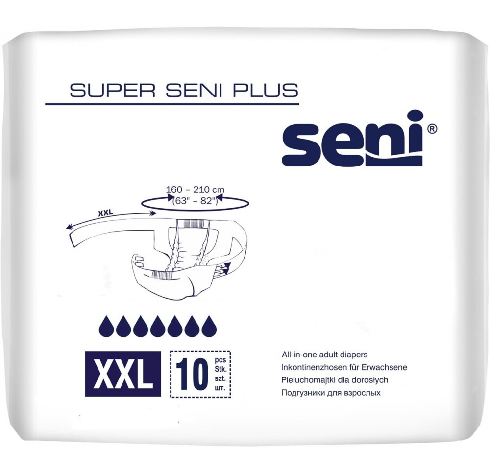 SUPER SENI Plus changes complets XXL 6 x 10 pce