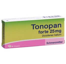 TONOPAN forte drag 25 mg 10 pce