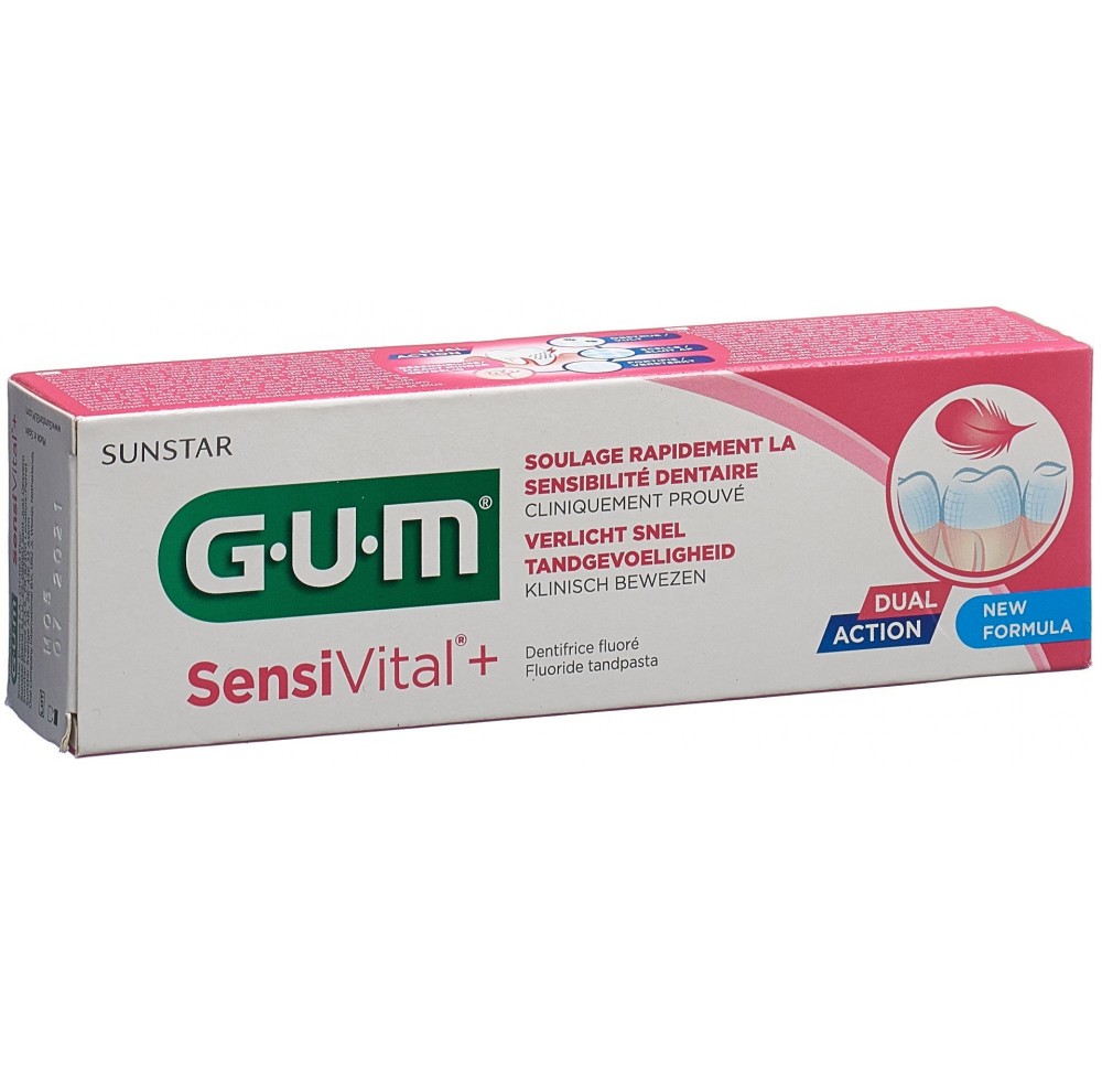 GUM SensiVital+ dentifrice tb 75 ml