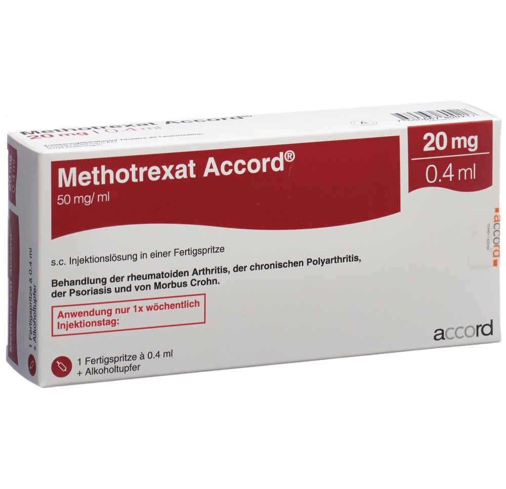 METHOTREXAT Accord 20 mg/0.4ml ser pré 0.4 ml