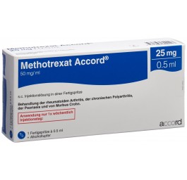 METHOTREXAT Accord 25 mg/0.5ml ser pré 0.5 ml