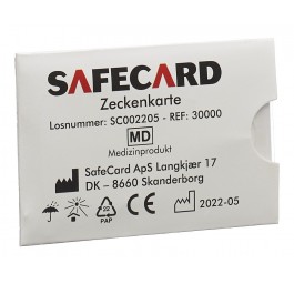 SAFECARD carte à tiques avec loupe