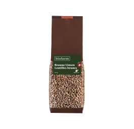 BIOFARM lentilles brunes mont bourgeon CH 500 g