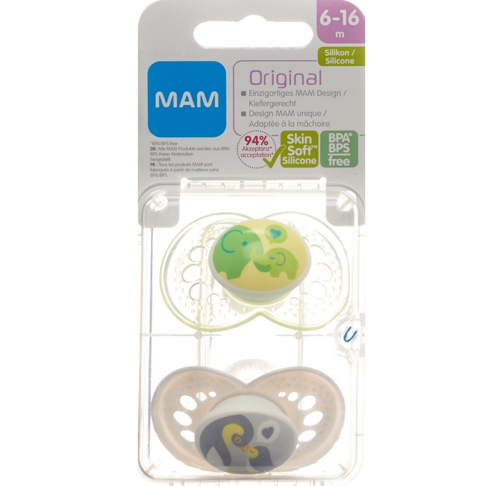 MAM Original lolette sili 6-16m Unisex 2 pce