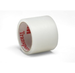 3M TRANSPORE sparadrap 2.5cmx1.37m 100 pce