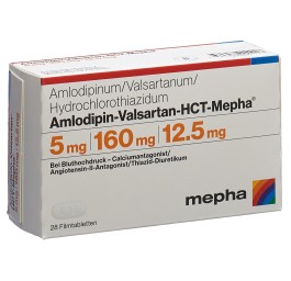 AMLODIPIN VALSARTAN HCT Mepha 5/160/12.5 28 pce