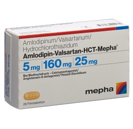 AMLODIPIN VALSARTAN HCT Mepha 5/160/25 28 pce