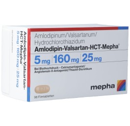 AMLODIPIN VALSARTAN HCT Mepha 5/160/25 98 pce