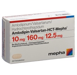 AMLODIPIN VALSARTAN HCT Mepha 10/160/12.5 28 pce