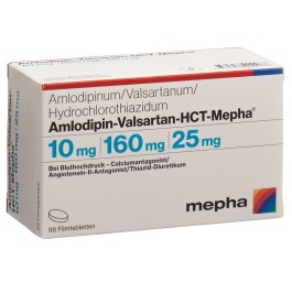 AMLODIPIN VALSARTAN HCT Mepha 10/160/25 98 pce