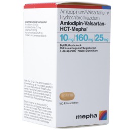 AMLODIPIN VALSARTAN HCT Mepha 10/160/25 100 pce