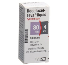 DOCETAXEL Teva liquid conc perf 80 mg/4ml flac