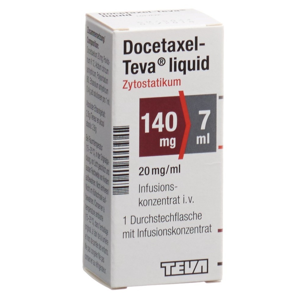 DOCETAXEL Teva liquid conc perf 140 mg/7ml flac DOCETAXEL Teva liquid conc perf 140 mg/7ml flac