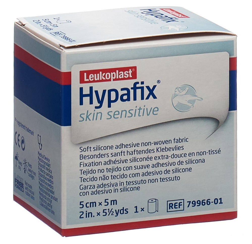 HYPAFIX Skin sensitive siliconé 5cmx5m HYPAFIX Skin sensitive siliconé 5cmx5m