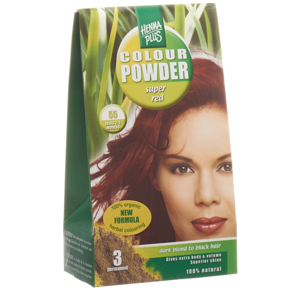 HENNA PLUS colour powder 55 super rouge 100 g