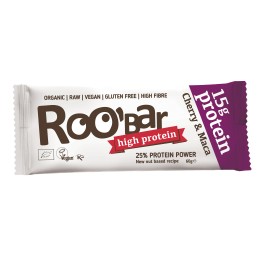 ROOBAR barre protéinée crue cerise&maca 60 g