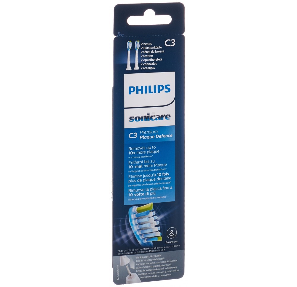 PHILIPS Sonicare tête rech C3 Prem HX9042/17 2 pce