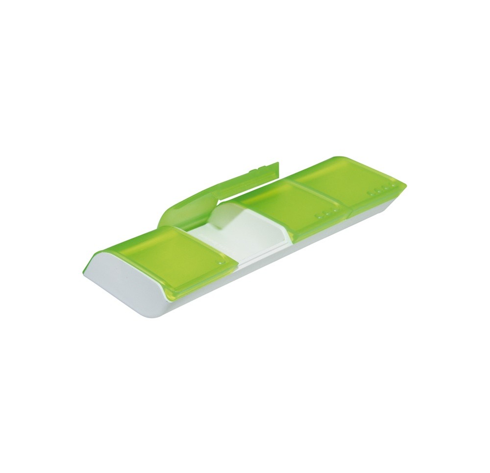 SAHAG Medi-7 Quattro pilulier journal vert 4 cases