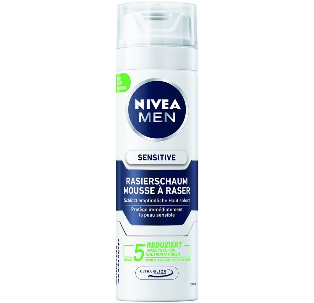 NIVEA Men Sensitive mousse à raser (nouv) 200 ml