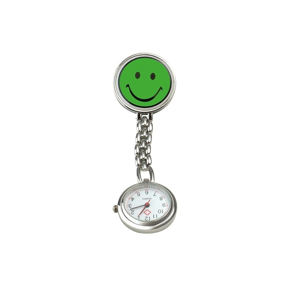 SUNDO montre infirmière smiley 9cm ve av clip pil