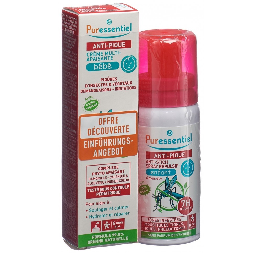 PURESSENTIEL offre spray bébé + roll anti-pique